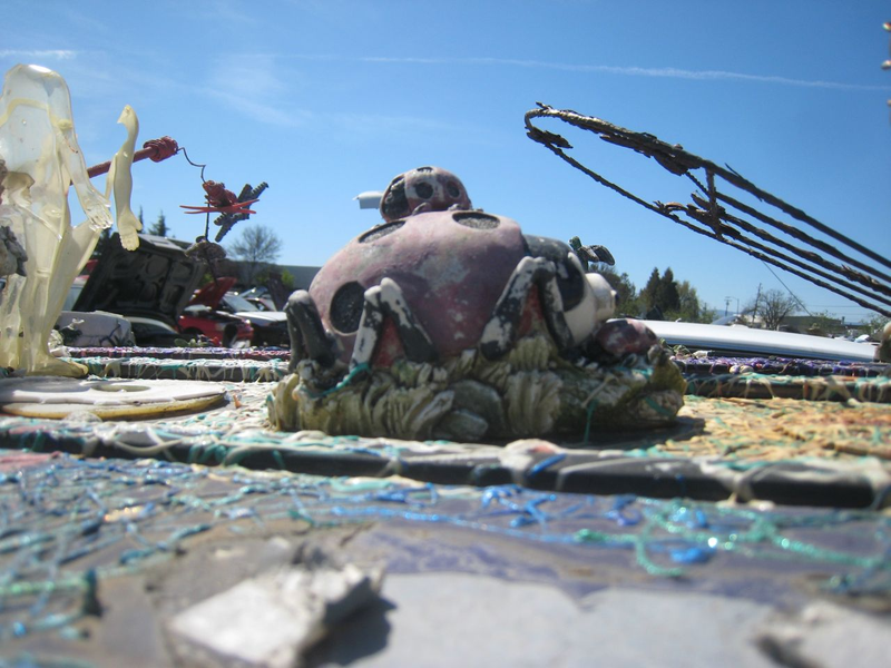Illustration for article titled Groovalicious Purple Princess Of Peace Art Car Falls On Hard Times, Faces Crusher